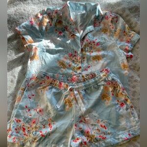 Silk Floral Pajamas